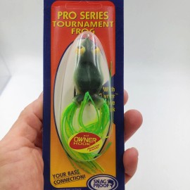 Snag Proof Vtg New Snag Proof 6600 Pro Series 1/4 Oz Tournament Frog Owner Hook Pick Color - 6627 - Moss Back