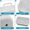 giteo bedding Storage Baskets, 2 Pcs Plastic Organiser with Handle,