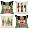 Fahrendom Christmas Nutcracker Decorative Throw Pillow Covers 18 x 18