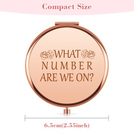 Dice Game Compact Makeup Mirror Gifts for Women Dice Game Player Gambler Casino Valentines Day Birthday Christmas Party Gifts for Adult Her Friend Wife Sister Pocket Folding Travel Mirror