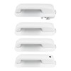 AUTOKAY Set of 4 Oxford White Door Handles Front and