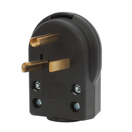 Nema 5-30P Welder 30 Amp 125 Volt Angle Plug, 3 Pole 3 Wire Grounding Straight Blade Plug for Welders, Work with Cable OD Max. 1.0 Inch