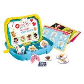 Clementoni Sapientino Doctor Magnetic Case - Educational Game 4 Years to Learn New Words, Magnetic Board and Cards, Early Childhood Development, 16462, Multi-Colour