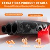 SILIENTWERK 40 Feet Self-Adhesive Rubber Weather Stripping Fits Big Gaps,