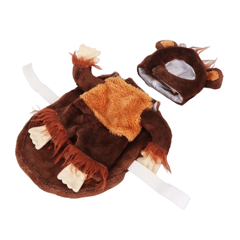 Pet Holiday Costume Funny Monkey Cosplay Dog Clothes Soft Breathable