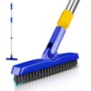 ITTAR Grout Brush with Long Adjustable Handle, Swivel Scrub Brush,