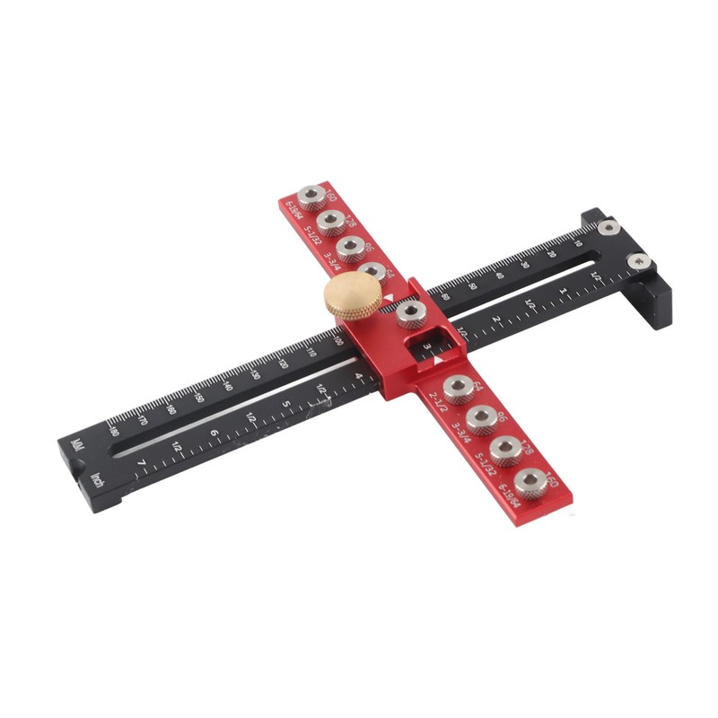 Handle Punch Locator Aluminum Alloy Drill Guide Locator Wood Drilling
