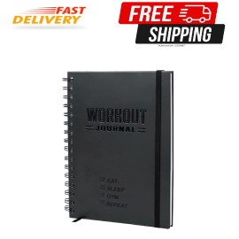 Nextnoid Hardcover Fitness Journal Workout Planner for Men & Women - A5(5.7" x 8.3") Stur