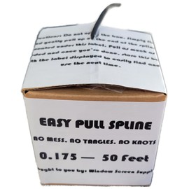 Generic Window Screen Spline, 0.175"" x 50' Replacement Round Black Window Screen Retainer Spline, Window Screen Repair, Easy Pull Spline