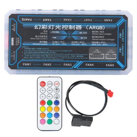 Fan Hub Computer Cooler System PH2.0 4‑Pin LED1‑LED2 FAN1‑FAN10 5V Cooling Supplies