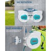 ENEACRO Retractable Garden Hose Reel with Wall Mount 1/2"×100ft with