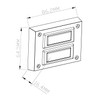 HUBER Surface-Mounted Bell Push Button 2 Compartments Made of Real