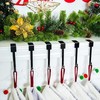 Runmeihe 4 Pack Christmas Stocking Hangers for Fireplace, Metal Hooks