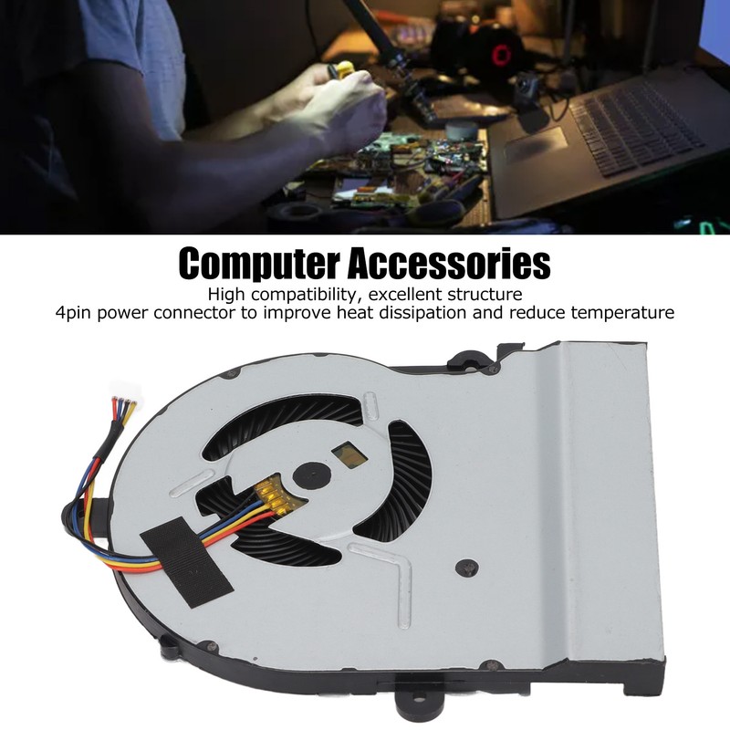 CPU Fan Aluminum Alloy 4Pin DC 5V Computer Cooling Fan