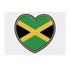 'Jamaica Flag Heart' Temporary Tattoo - Water Resistant, Skin-Safe, Non-Toxic