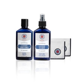 Cobbler's Choice Leather Cleaner, Conditioner, and 2x Polishing Cloth - Clean, Restore, and Revive Your Leather Using All Natural & Effective Formula