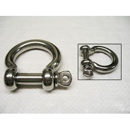 Secure Fix Direct 20mm Bow Shackle With Screw Collar Pin 316 Stainless Steel - A4 Rigging Connect