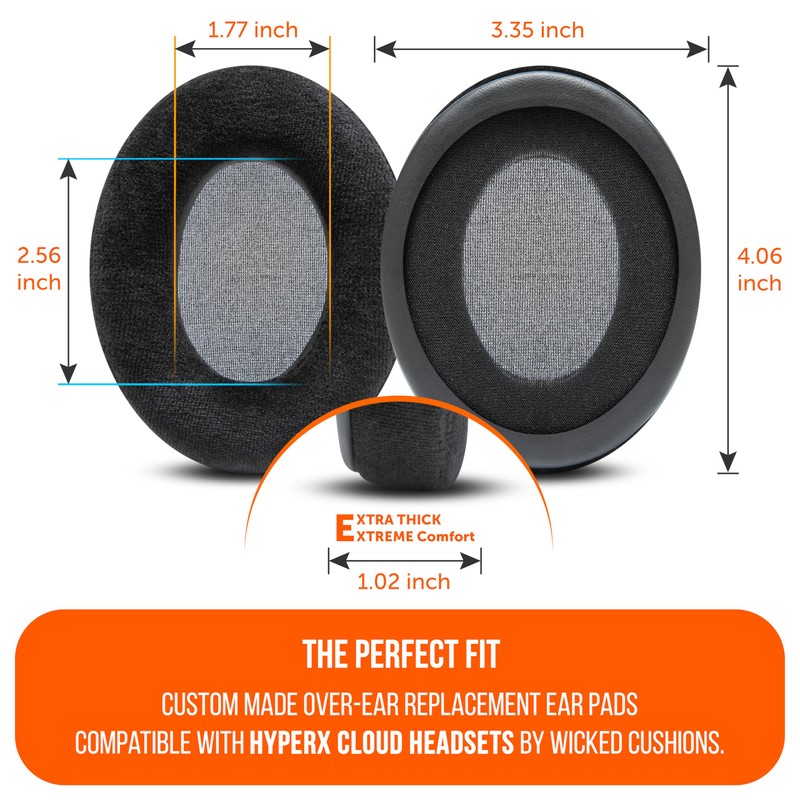 WC StealthZ Cloud - FPS Oriented Earpads for HyperX Cloud
