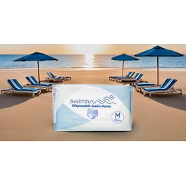 Swimmm | Swim Nappies for Adults and Children (Medium: Waist Circumference 34-48")