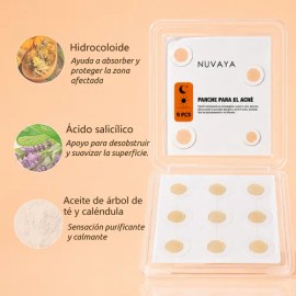 Parches Anti Acné Invisibles Emergencia Hydrocolloid Facial
