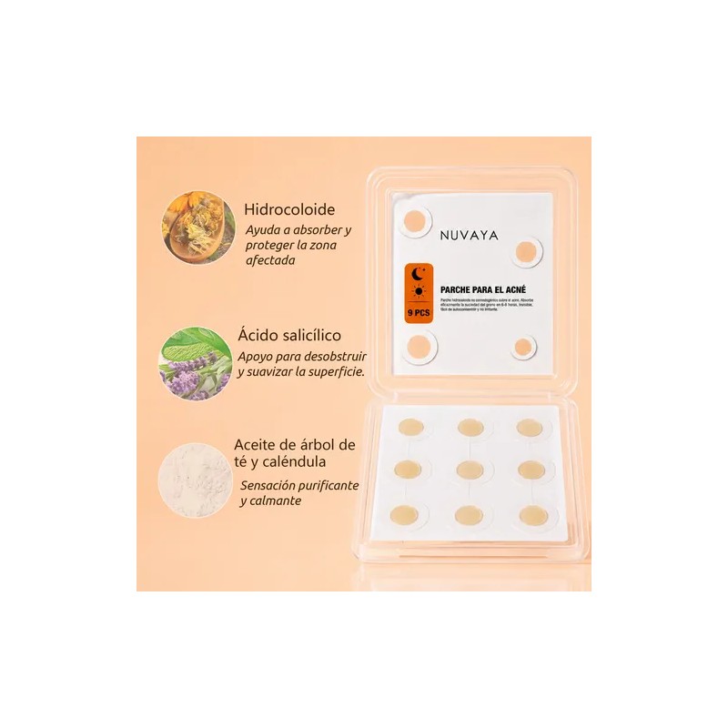 Parches Anti Acné Invisibles Emergencia Hydrocolloid Facial