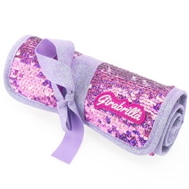 Girabrilla Nice Group Purple Down Effect Pencil Case for Girls and Girls