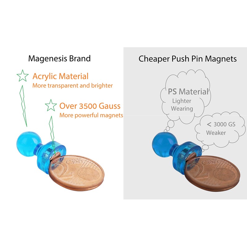 Magenesis 60 Stück Extrem Staker Neodym Magnet 11 x 17mm