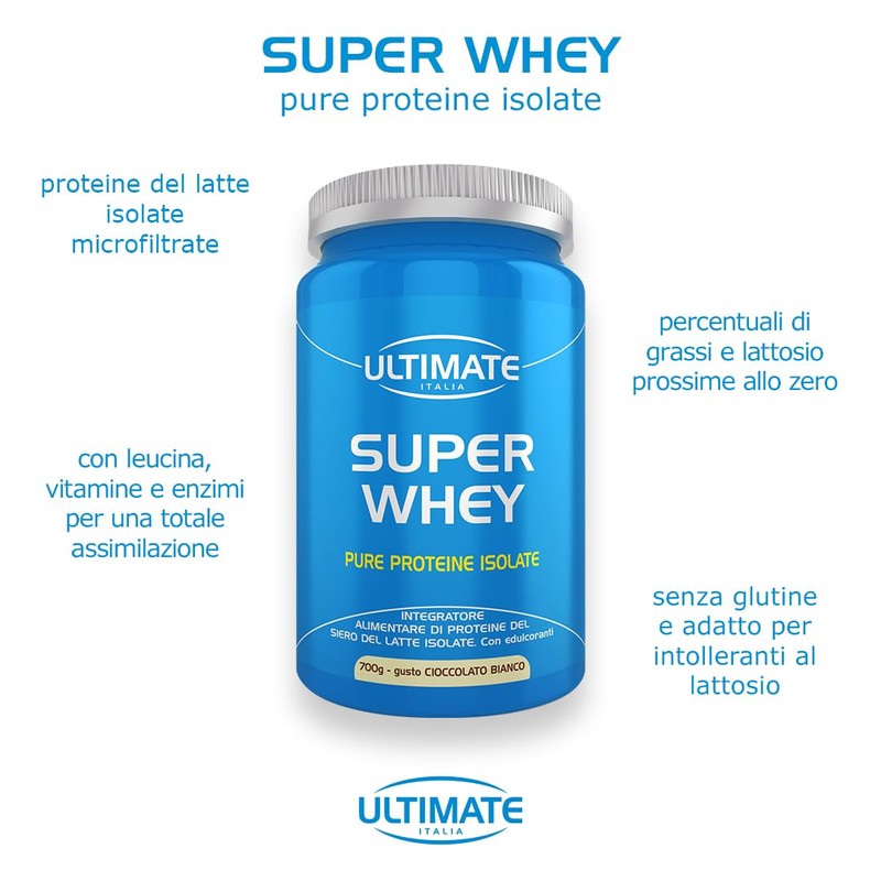 Ultimate Italia - Super Whey - 700g - gusto cioccolato