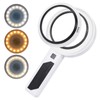 Magnifying Glass 5X 3X 10X Handheld Magnifier 3 Color Adjustable