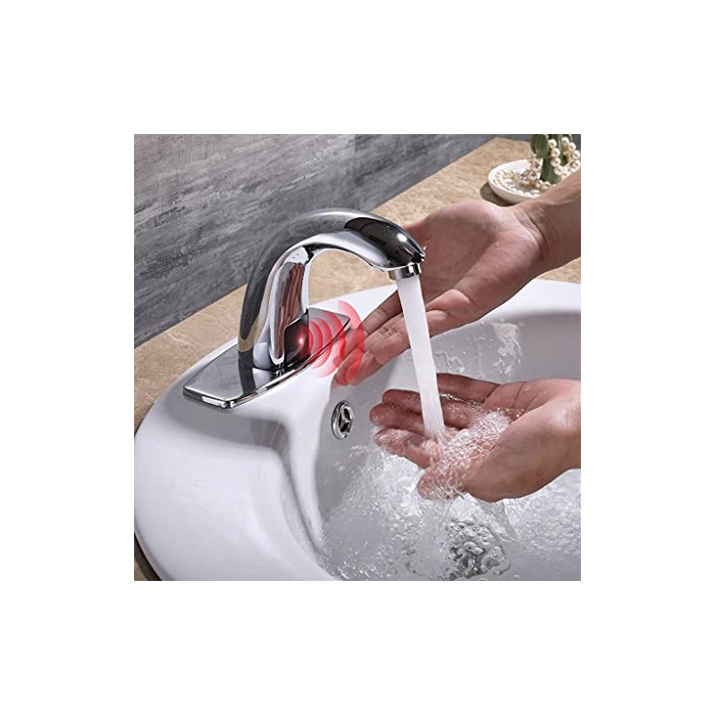 Charmingwater Touchless Bathroom Sink Faucet, Motion Automatic Sensor Faucet with