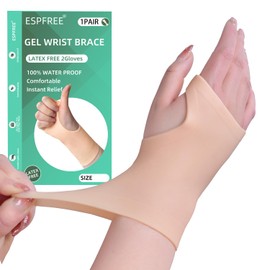 手首用 サポーター 捻挫 手首保護 腱鞘炎 サポーター 手首怪我 テーピング 手首固定 親指付け根 シリコン素材 スポーツ 子育て 防水 家事 マウスパッド/スマホ操作 男女兼用 左右兼用 2枚入り (L)