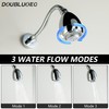 DOUBLUOEG Chrome 11.8 Inches Shower Head with Adjustable Shower Arm,