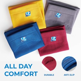 LP SUPPORT 667 Compression Sleeve Leg Full Length for Sports, Cycling, Running, Basketball, for Men Women (White, M, 1pcs)