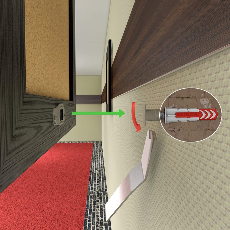 Hang It Picture Anti-Theft Device with Ägmontage Set for Wood