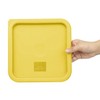 Hygiplas Square Yellow Lid to fit - Medium 5.5/7Ltr