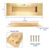 Hadnles Recessed Finger Flush Pulls - Fit Wardrobe, Pocket, Sliding