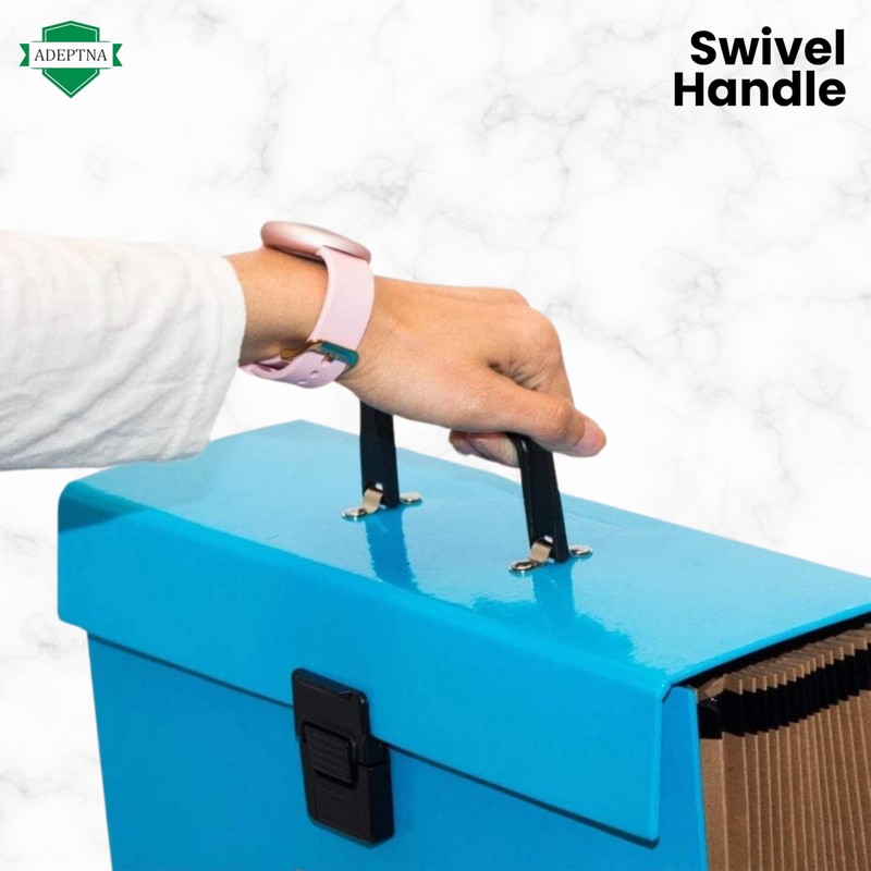 ADEPTNA Highly Durable 19 Pocket Expanding Box File Organiser A4