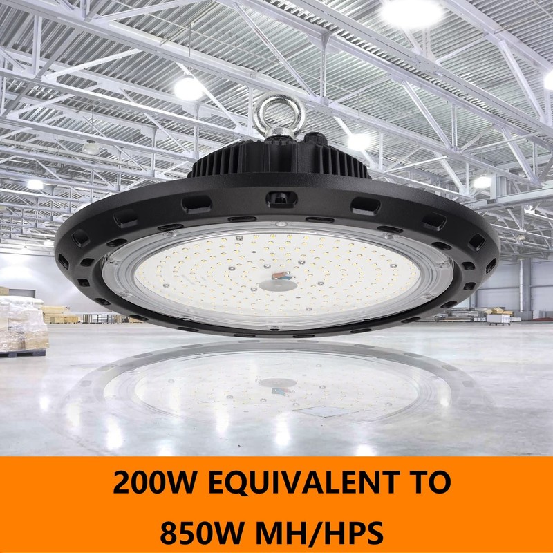 CHMLT 200W UFO LED High Bay Light,5000K 30000LM,High Bay Lighting