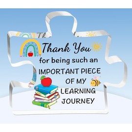 TTOVEN Teacher Gifts Thank Teacher Gifts Thank You Teacher Gifts for Women Men Teacher Acrylic Plaque Gifts