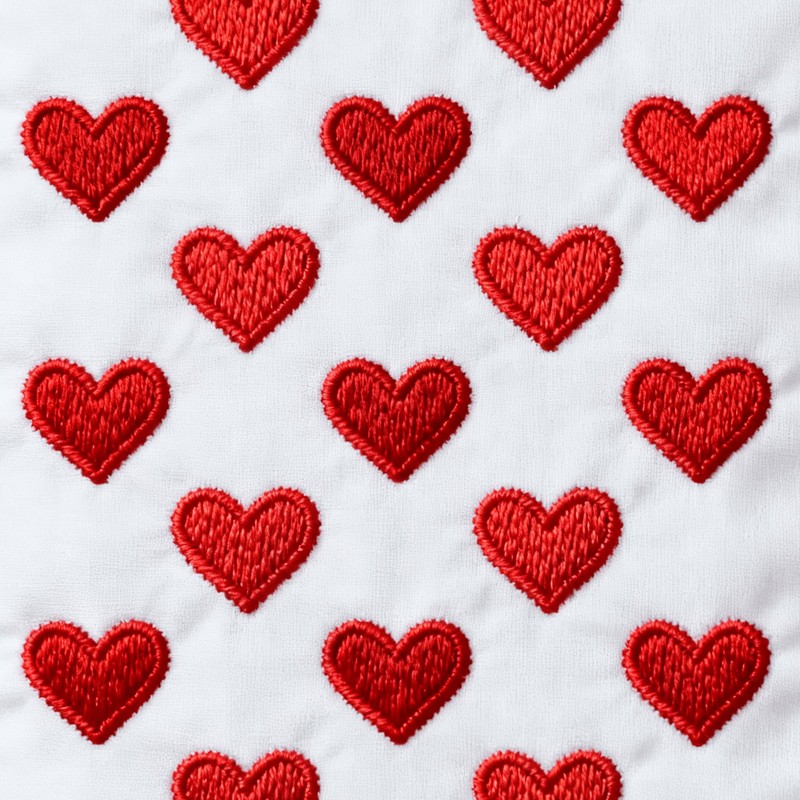 12 Pcs Red Heart Patch Iron On Decals for Clothes