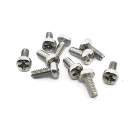 The Rusty Bolt Shop M2 x 5mm, Phillips Pan Head Screws, Steel, Nickel Plated - 5