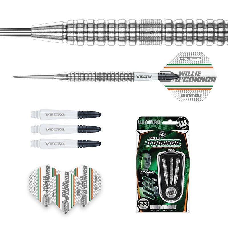 WINMAU Willie O'Connor The Magpie 23 Gram Professional Tungsten Darts