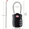 EVRU TSA Luggage Locks, [2 Pack] 3-Digit Security Suitcase Locks,