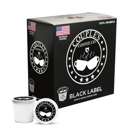 Couple's Coffee K-Cups | Gives Back to Military Families | Medium Dark Roast Coffee Pods | Gourmet Coffee Made with 100% Arabica Beans | Compatible with Single Serve Brewers | 24 Count