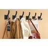 TOFIIGREM Black Towel Hooks Coat Hooks for Wall, Hand Towel