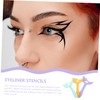 Healeved 3pcs Eyeliner Stencils Reusable Eye Makeup Tool for Women