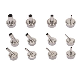 12pcs Heat Gun Nozzles Professional Hot Air Gun Soldering Station Nozzle Tool for 850 850A 852 852D 852D Air Pump Hot Air Welding Station