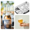 Adorila Stainless Steel Ice Cube Trays, Ice Cube Container with