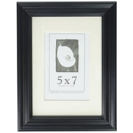 Frame USA 5x7 Classic Wood Picture Frames for Photos and Art (Black), Made in America