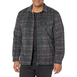 Unionbay Men's Woodsman Microfleece Lined Flannel Shirt Jacket, Flint, X-Large
